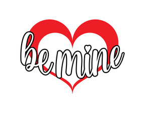 Valentines day design | Heart design with Text and Illustration