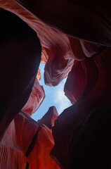 Top view of Canyon X in Glen Canyon, Arizona, USA