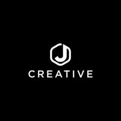 creative letter J logo design