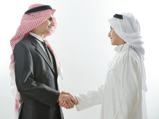 Fototapeta premium 2 Arabian boys alone . high quality nice photo 
