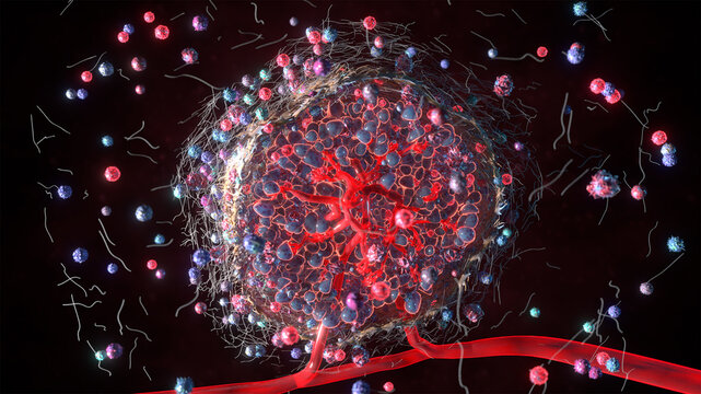 3D Rendering Of Isolated Tumor Microenvironment