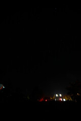 Beautiful night photo of stars and sky 
