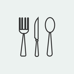 Eatery vector icon illustration sign