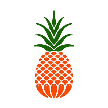 pineapple logo hipster Premium Vector design template