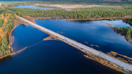  road crosses Swedish lakes