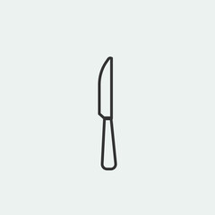 Obraz premium Knife vector icon illustration sign