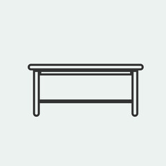 Table vector icon illustration sign