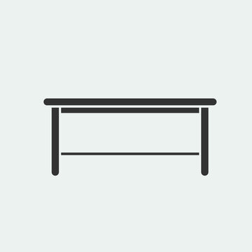 Table vector icon illustration sign