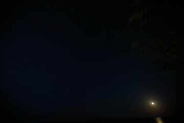 Beautiful night photo of stars and sky 