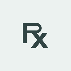 Fototapeta premium Prescription vector icon illustration sign