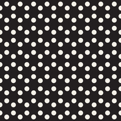 Vector seamless pattern. Repeating geometric abstract elements. Stylish monochrome background design.
