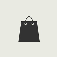 Store bag vector icon illustration sign