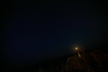 Beautiful night photo of stars and sky 