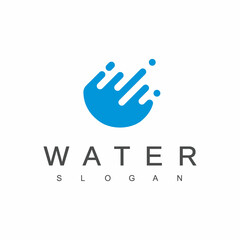 Water Logo Design Template, Nature And Ecology Icon