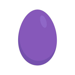 easter chicken egg in purple color