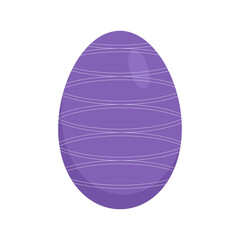 easter egg purple with white pattern