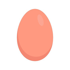 easter chicken egg in red color isolated