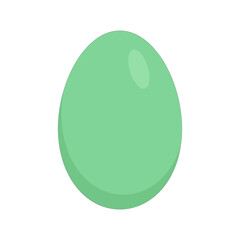 easter chicken egg in green color