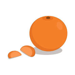 ripe round orange, fragrant mandarin