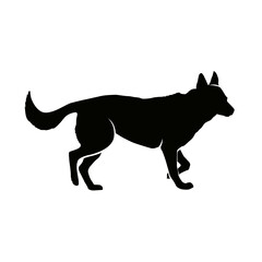 CHIEN 2 PICTO VECTEUR