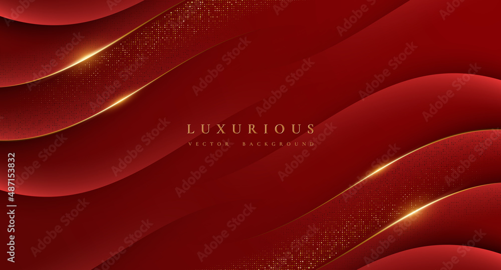 Canvas Prints abstract luxury background with golden lines and halftone dots.