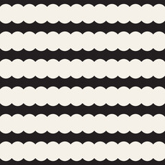 Vector seamless pattern. Repeating geometric abstract elements. Stylish monochrome background design.