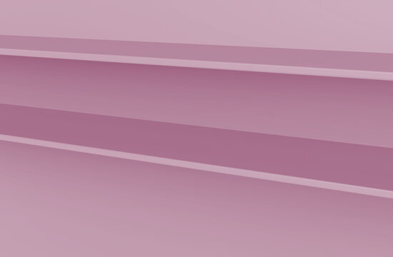 Double Rack Pink Basic 3d Illustration