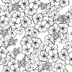 Spring floral pattern. Flower seamless background. Flourish ornamental garden for textiles, curtains, bed linen, for postcard backgrounds, wrapping paper.