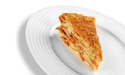 Honey cake dessert, tasty sweet cake dessert