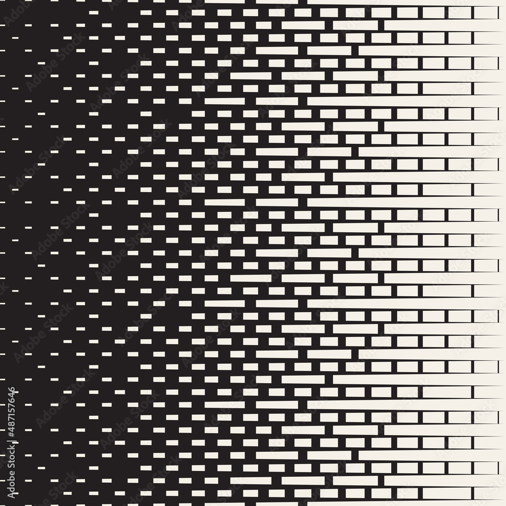 Wall mural vector seamless pattern. repeating geometric abstract elements. stylish monochrome background design
