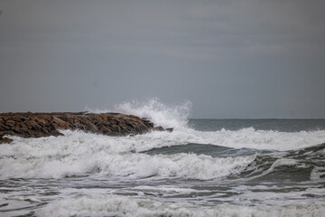 waves on the beach