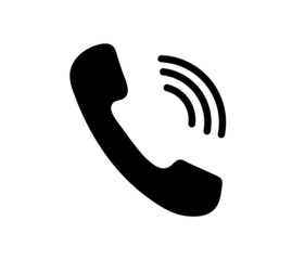 Phone icon in trendy flat style.Isolated on white background. Phone symbol. Vector illustration