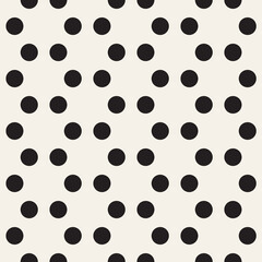 Vector seamless pattern. Repeating geometric abstract elements. Stylish monochrome background design.