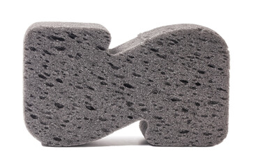 Sponge for car washing isolated on white background
