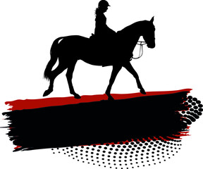 equestrian sport banner design