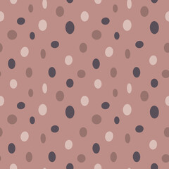 Polka dot seamless pattern. Coloful procreate illustration for print on fabric, paper, notebook.
