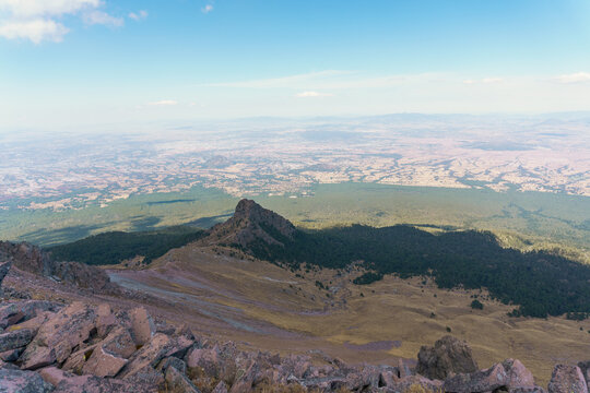 View Crater To The Volcano La Malinche In Mexico