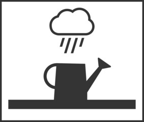 Pictogram rainwater harvesting, save water