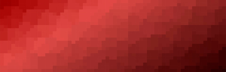Red polygonal squares background. Illustration for the site, postcard, poster, banner, template, wallpaper. Vector