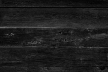 Obraz premium old black rustic dark wooden boards texture - wood timber background