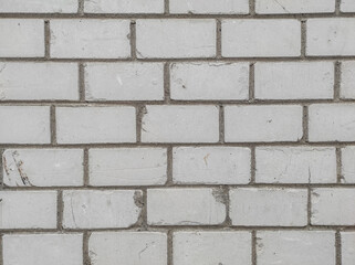 White brick wall background