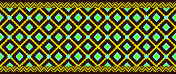 concept fabric geometric ethnic oriental seamless pattern traditional Design for rug background,carpet,wallpaper.clothing,wrapping,Batik fabric, illustration.embroidery style.