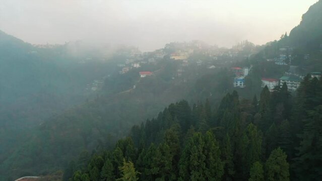 Aerial view of Rishikesh township