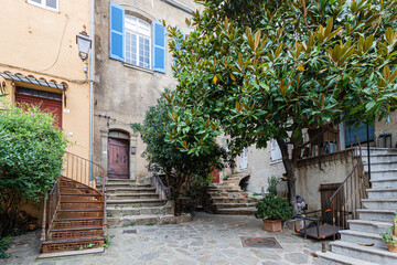 the perched village of Ramatuelle, in Provence