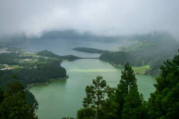 the Lake of Sete Cidades