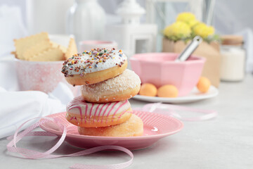 Sweet delicious tasty donuts.