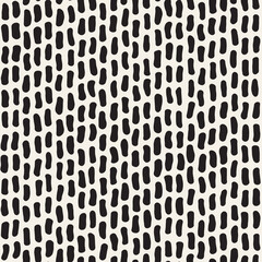 Vector seamless pattern. Repeating geometric abstract elements. Stylish monochrome background design.