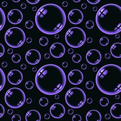 Seamless soap bubble pattern for fabrics and textiles and packaging and gifts and cards and linens