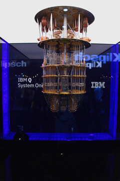 Las Vegas, Nevada / USA - Jan 8 2019:  IBM Quantum Computer At CES 2019