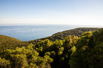 Landscape with beautiful Atlantic coast of Setubal, Portugal